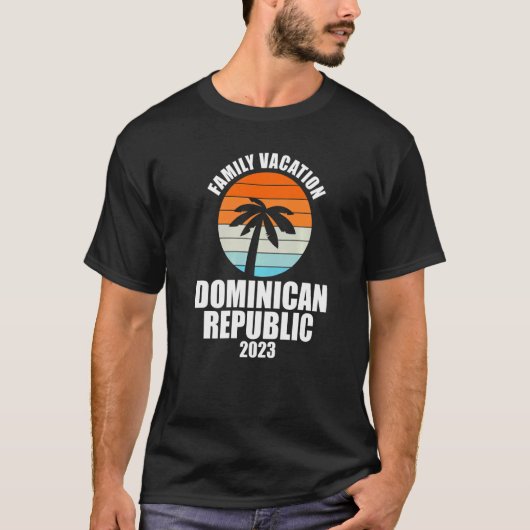 Familie Dominicaanse Republiek Vacatie 2023 Overee T-shirt (Voorkant)
