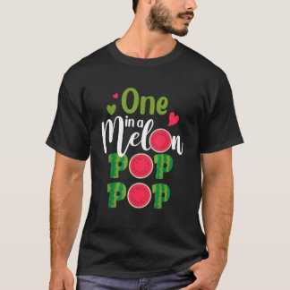 Familie Een In Een Melon Pop Pop Verjaardag Party T-shirt