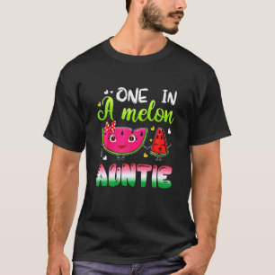 Familie een in Melon Auntie Birthday Party Matchi T-shirt