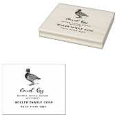 Familie eend Boerderij | Ei Kartonnen Stempel (Gestempeld)