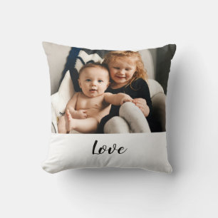 Familie Eenvoudig Elegant Modern Foto Kussen