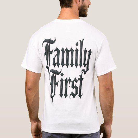 Familie Eerst T-shirt (Achterkant)