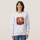 Familie Eerst – Thanksgiving Silhouette Sweatshirt (Voorkant volledig)