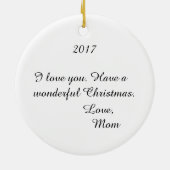 Familie Eerste Bloemen Daisy Chain Kleurrijke Tuin Keramisch Ornament (Achterkant)