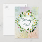 Familie Eerste Cirkel van het Briefkaart van Daisi (Voorkant / Achterkant)