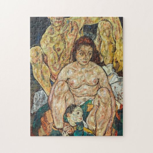 Familie Egon Schiele 1918 Legpuzzel (Verticaal)