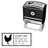  Familie Eigendom Boerderij Ei Karton Gepersonalis Zelfinktende Stempel (In situ)