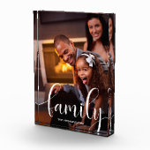 Familie | Elegant en whimsical Script Fotoblokken (Rechts)