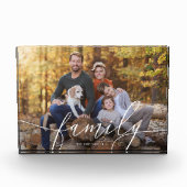 Familie Elegant Script Keepomwille Fotoblokken (Voorkant)