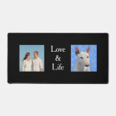 Familie en Bull Terrier Aangepaste foto's Bureaumat (Voorkant)