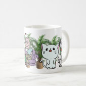 Familie en harige vrienden koffiemok (Voorkant rechts)