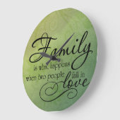 Familie en liefde grote klok (Hoek)