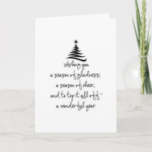 FAMILIE EN VRIEND "ZIJN ZO VERTRAAGD" IN CHRISTMAS KAART (Voorkant)