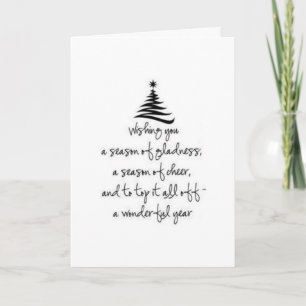 FAMILIE EN VRIEND "ZIJN ZO VERTRAAGD" IN CHRISTMAS KAART