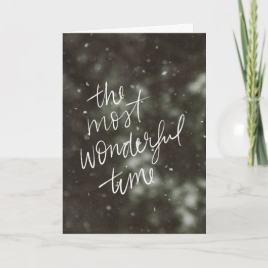 FAMILIE EN VRIEND "ZIJN ZO VERTRAAGD" IN CHRISTMAS KAART (Voorkant)