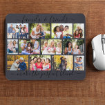 Familie en Vrienden Citaat 12 Foto Collage Slate Muismat<br><div class="desc">Creëer uw eigen foto collage mousepad met familierectie in elegante manuscripttypografie. Het fotomalplaatje is opstelling voor u om 12 van uw favoriete afbeeldingen toe te voegen, die in een modern masonry net van landschap en portretfoto's worden getoond. In het gezegde staat: "familie en vrienden maken de perfecte combinatie" die u...</div>