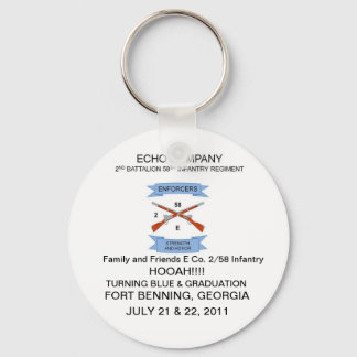 Familie en Vrienden E. Co. 2/58 Infanterieur Sleut Sleutelhanger
