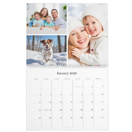 Familie en vrienden Multi Photo Gallery Kalender (Jan 2026)