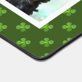 Familie en Yorkshire Dog Aangepaste foto's Bureaumat (Hoek)