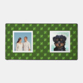 Familie en Yorkshire Dog Aangepaste foto's Bureaumat (Voorkant)