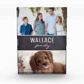 "Familie Erfgoed: gepersonaliseerde schoolbord fot Fotoblokken (Voorkant)