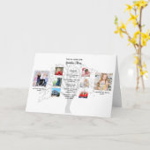 Familie-erfstuk Oma FOTOCOLLAGE Levensverhaal Aand Kaart (Gele Bloem)