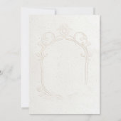 Familie-erfstuk Rococo Bruiloft Uitnodiging (Achterkant)