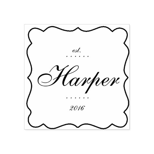 Familie Est.Crest stempel (Afrduk)