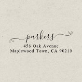 Familie Fancy handgeschreven script Simpel Zelfinktende Stempel