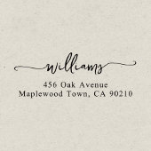 Familie Fancy handgeschreven script Simpel Zelfinktende Stempel