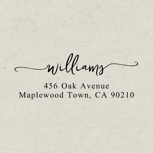 Familie Fancy handgeschreven script Simpel Zelfinktende Stempel