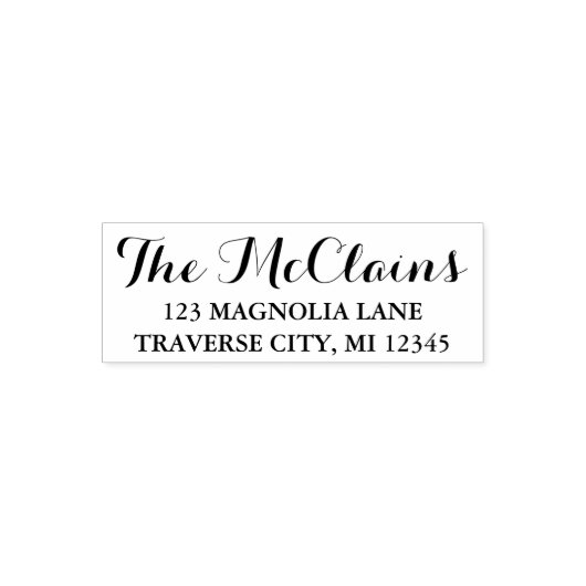 Familie Fancy Retouradres Zelfinktende Stempel (Design)