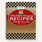 Familie Favorieten Gepersonaliseerd Recept Notitieboek (Voorkant)