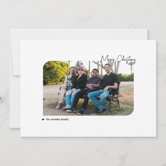 Familie & feestdagen met vrolijke feestdagen feestdagenkaart (Voorkant)