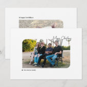 Familie & feestdagen met vrolijke feestdagen feestdagenkaart (Voorkant / Achterkant)