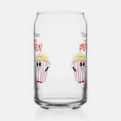 Familie Film Theater Leuke Popcorn Mascots Blikvorm Glas (Rechts)