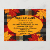 Familie & Flannel Herfst Reunion Briefkaart Uitnod (Voorkant)