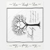 Familie Fleece Deken (Voorkant)