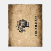 Familie Fleece Deken (Voorkant)