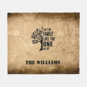 Familie Fleece Deken (Voorkant (Horizontaal))