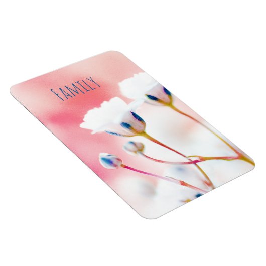 "Familie" Floral Flexibele fotomagneet Magneet (Rechterzijde)