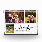 Familie Forever 3 foto collage zoete quote kind (Voorkant)