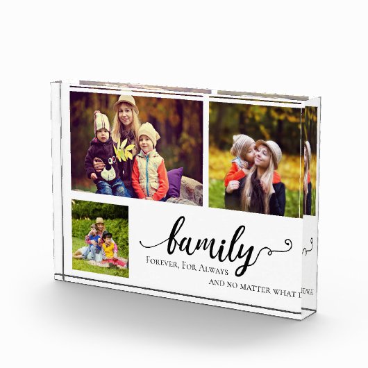 Familie Forever 3 foto collage zoete quote kind (Rechts)