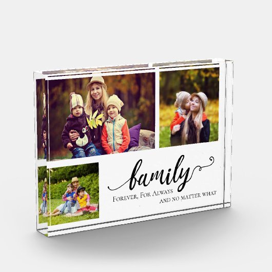 Familie Forever 3 foto collage zoete quote kind (Links)