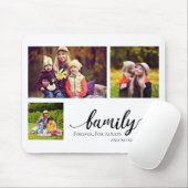 Familie Forever 3 foto collage zoete quote kind Muismat (Met muis)