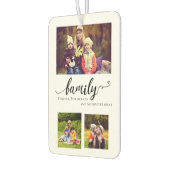 Familie Forever Kalligrafie Multi-foto Collage Luchtverfrisser (Links)