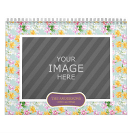 Familie Foto 2023 Kalender Floral Achtergronden