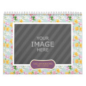 Familie Foto 2023 Kalender Floral Achtergronden (Hoes)