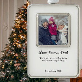 Familie Foto Aangepaste Kerstboom Ornament