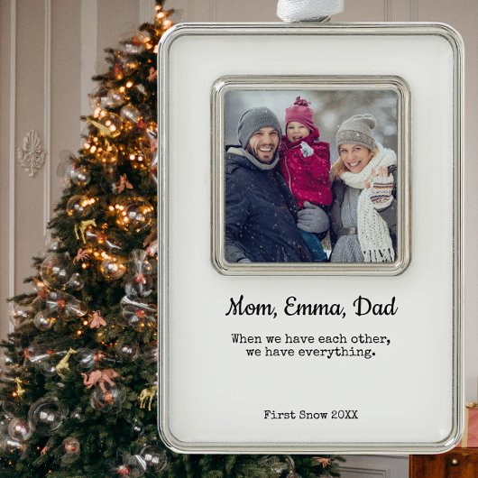 Familie Foto Aangepaste Kerstboom Ornament